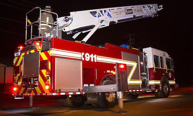 Company Two Fire Used Aerial Trucks For Sale