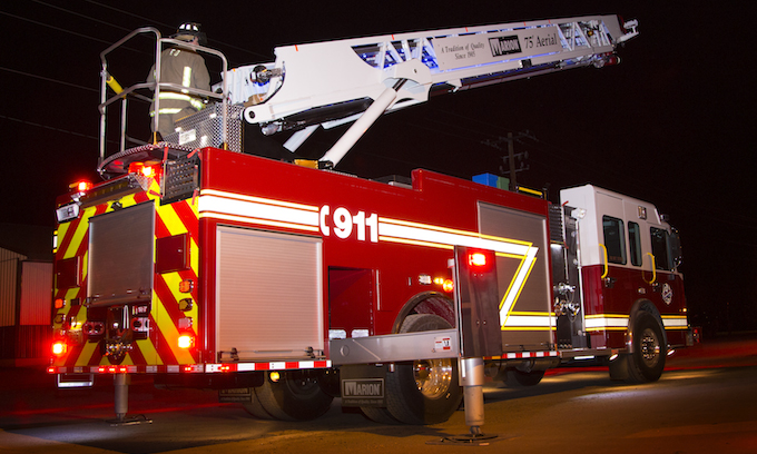 Company Two Fire Used Aerial Trucks For Sale