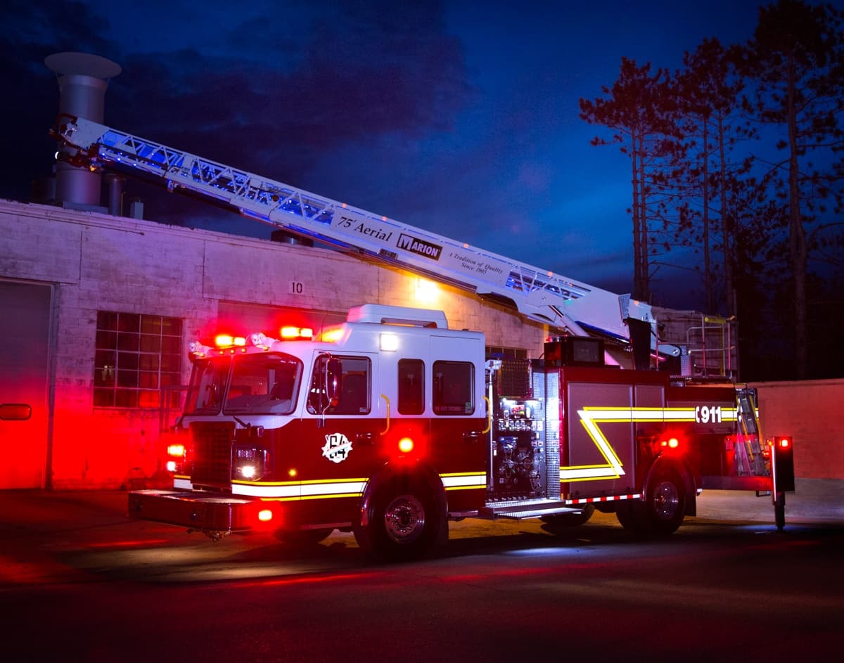 Hobart Fire Department Aerial Truck