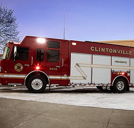 Clintonville Fire Department Rescue Truck